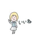 とても使える可愛い女の子のスタンプ（個別スタンプ：6）
