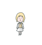 とても使える可愛い女の子のスタンプ（個別スタンプ：7）