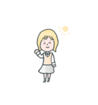 とても使える可愛い女の子のスタンプ（個別スタンプ：14）