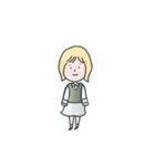 とても使える可愛い女の子のスタンプ（個別スタンプ：21）