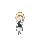 とても使える可愛い女の子のスタンプ（個別スタンプ：22）