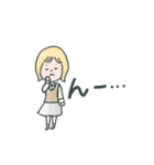 とても使える可愛い女の子のスタンプ（個別スタンプ：35）