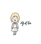 とても使える可愛い女の子のスタンプ（個別スタンプ：36）
