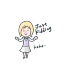 とても使える可愛い女の子のスタンプ（個別スタンプ：37）
