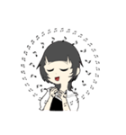 白黒系女子（個別スタンプ：4）