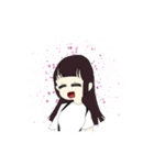 白黒系女子（個別スタンプ：10）