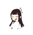 白黒系女子（個別スタンプ：14）