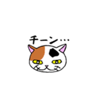 我々は猫だ(ミケVer.)（個別スタンプ：3）