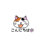 我々は猫だ(ミケVer.)（個別スタンプ：6）