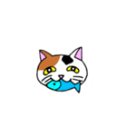 我々は猫だ(ミケVer.)（個別スタンプ：9）