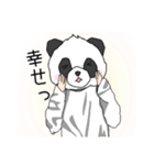 パンダ女の子スタンプ（個別スタンプ：3）