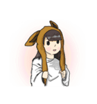 パンダ女の子スタンプ（個別スタンプ：40）