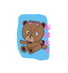 クマのラヴィ〜☆挨拶物語☆☆（個別スタンプ：1）