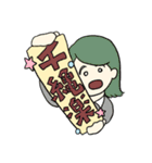 観劇するオタクのスタンプ（個別スタンプ：2）