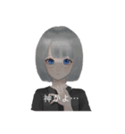 心の声が出ているメガネっ娘（個別スタンプ：4）