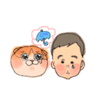 さくちゃんとまろしさん（個別スタンプ：1）