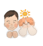 さくちゃんとまろしさん（個別スタンプ：4）