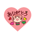 かわいいこけしちゃんの平和な日常3（個別スタンプ：1）