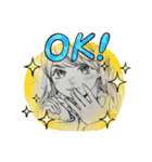 ピクピクン先生が私を描いてくれた似顔絵（個別スタンプ：4）