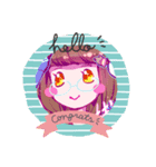 ピクピクン先生が私を描いてくれた似顔絵（個別スタンプ：6）
