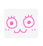 簡単かおもじ（個別スタンプ：3）