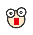 目がデカ男くん（個別スタンプ：1）
