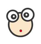 目がデカ男くん（個別スタンプ：4）