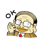 めがねのおじさん スタンプ（個別スタンプ：1）