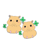 hamsters 双子ハムちゃん（個別スタンプ：2）