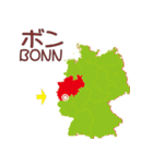 ドイツの地図（個別スタンプ：16）