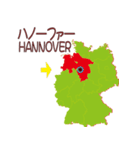 ドイツの地図（個別スタンプ：23）