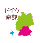 ドイツの地図（個別スタンプ：29）