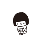 内気で根暗な女の子（個別スタンプ：1）