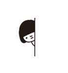 内気で根暗な女の子（個別スタンプ：4）