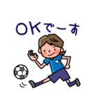 【サッカー女子】エフ子の日常（個別スタンプ：4）