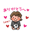 【サッカー女子】エフ子の日常（個別スタンプ：6）