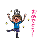 【サッカー女子】エフ子の日常（個別スタンプ：24）