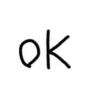 手書き文字会話（個別スタンプ：1）
