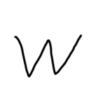 手書き文字会話（個別スタンプ：21）