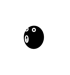 黒と白の眼球（個別スタンプ：25）