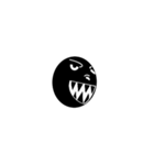 黒と白の眼球（個別スタンプ：31）