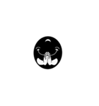 黒と白の眼球（個別スタンプ：36）