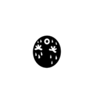 黒と白の眼球（個別スタンプ：37）