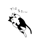 ハチワレ猫のまる（個別スタンプ：4）