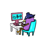 イケメン茄子スタンプ（個別スタンプ：7）