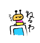 いもむしカラフル（個別スタンプ：3）