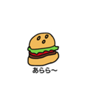 痩せたい気持ちはあるハンバーガーちゃん（個別スタンプ：17）