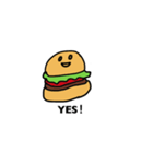 痩せたい気持ちはあるハンバーガーちゃん（個別スタンプ：37）