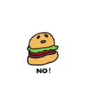 痩せたい気持ちはあるハンバーガーちゃん（個別スタンプ：38）