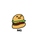 痩せたい気持ちはあるハンバーガーちゃん（個別スタンプ：40）